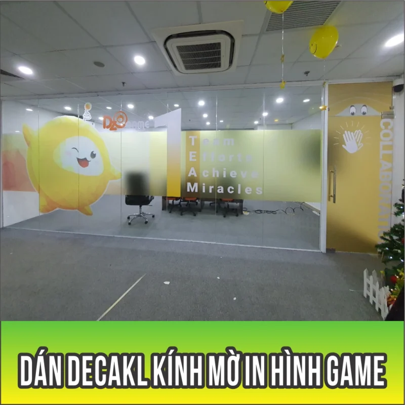 mẫu in decal mờ dán kính
