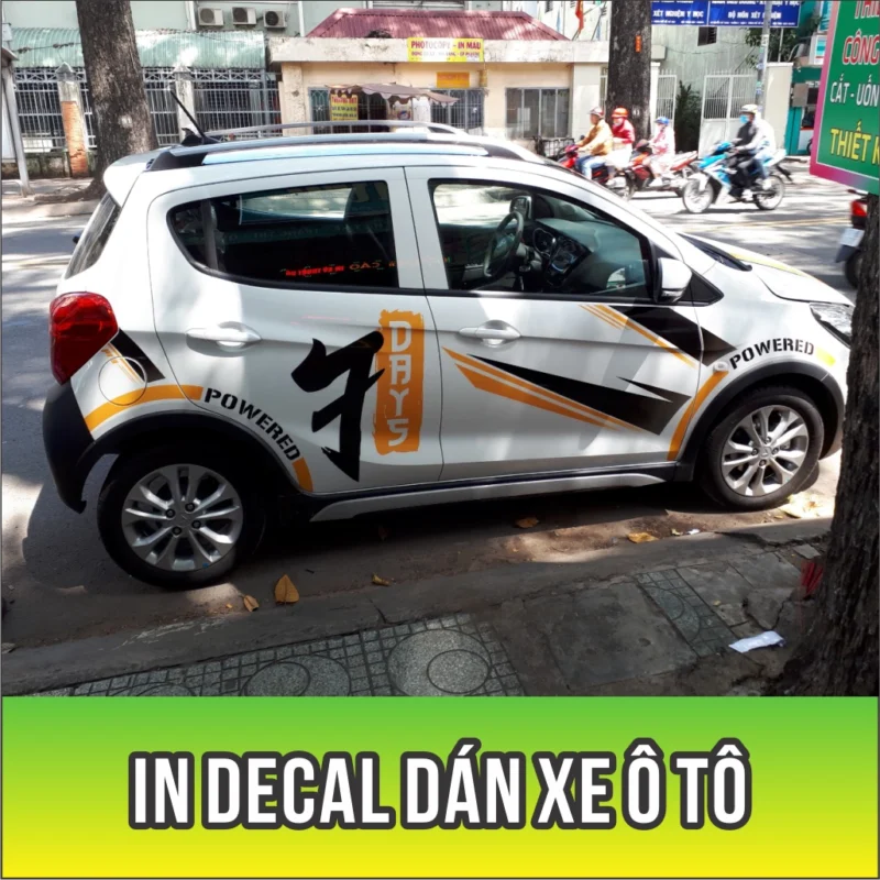mẫu in decal dán xe ô tô