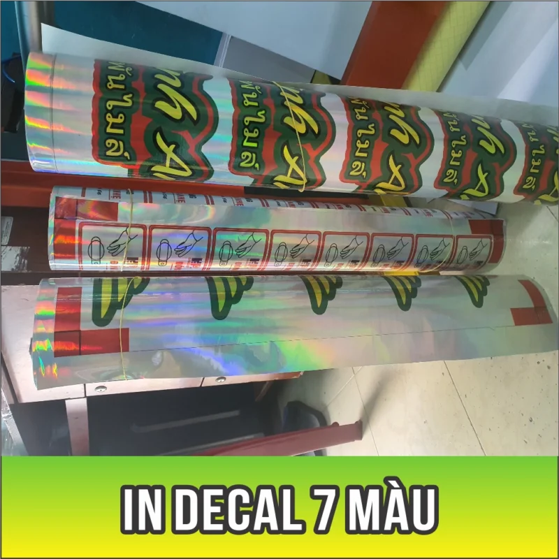 mẫu in decal 7 màu