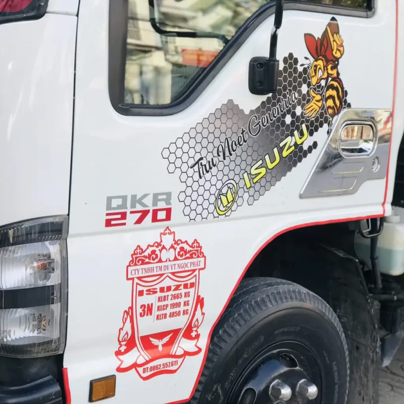 Tem xe tải đầu kéo mẫu 07