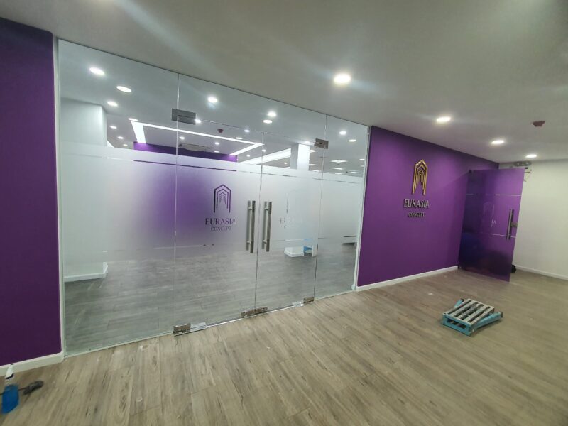 mẫu cắt decal mờ dán kính