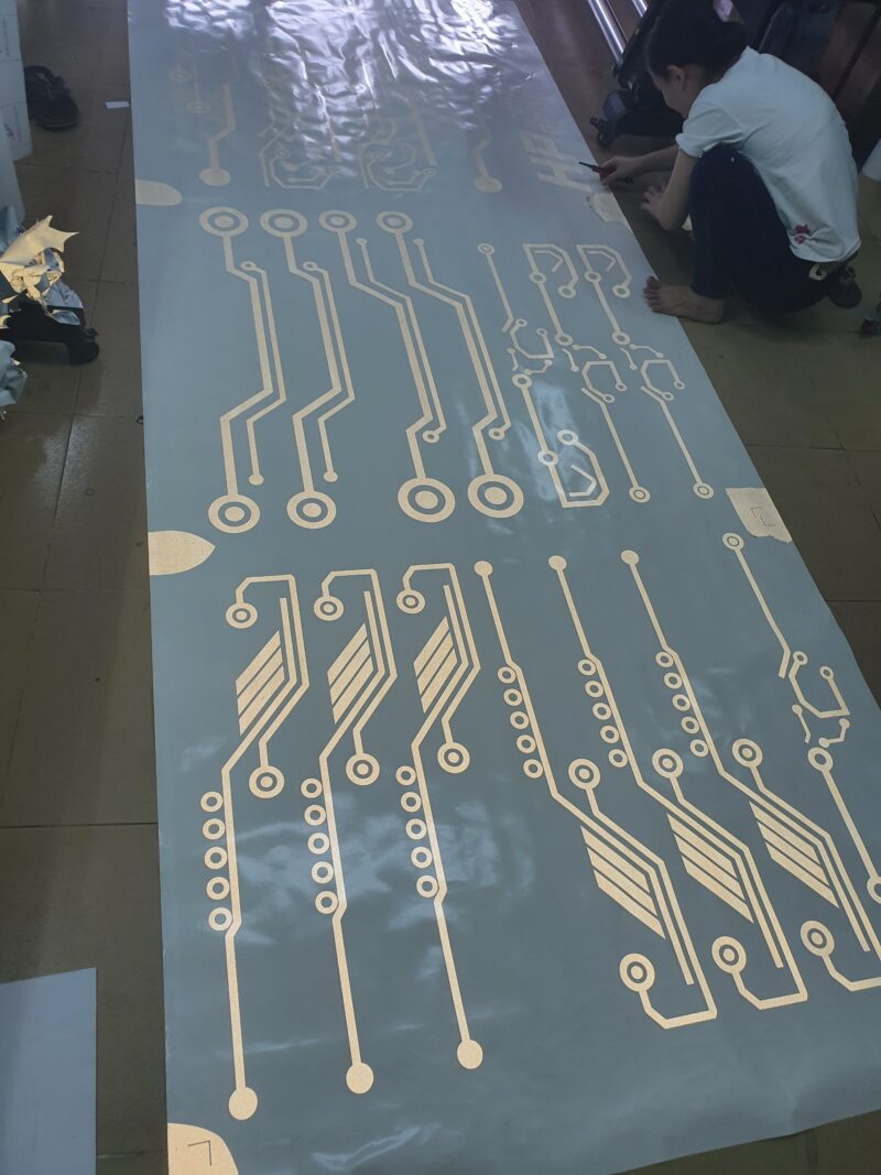 mẫu cắt decal phản quang 3m