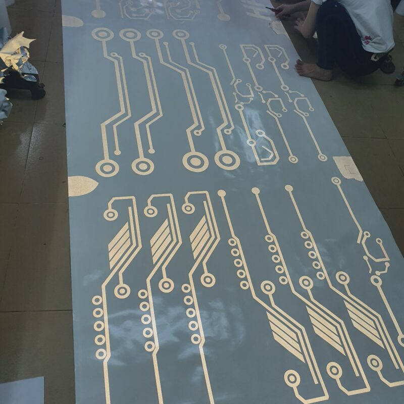 mẫu cắt decal phản quang 3m