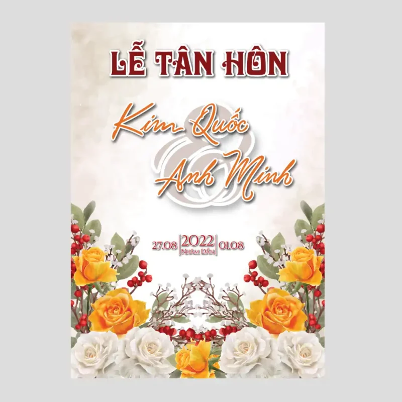 mẫu bảng tên đám cưới số 361