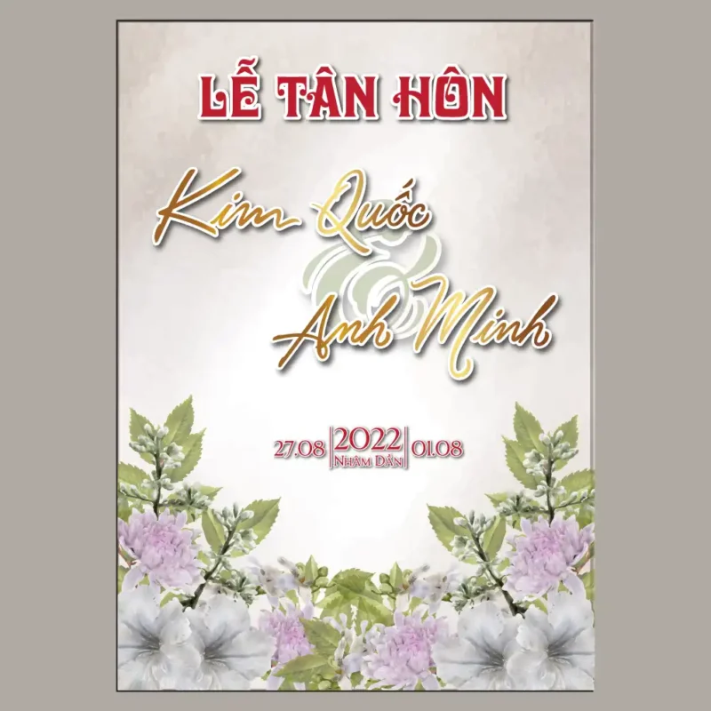 mẫu bảng tên đám cưới số 363
