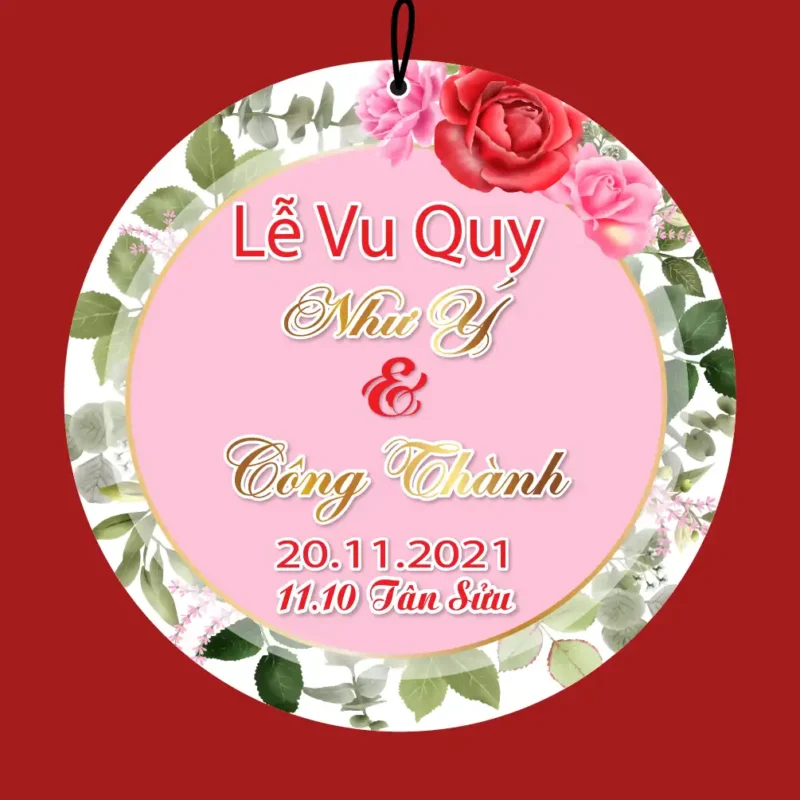 mẫu bảng tên đám cưới số 40