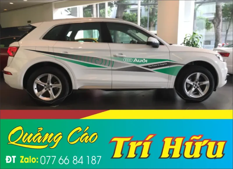 mẫu tem xe audi