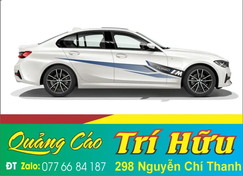 mẫu tem xe bmw
