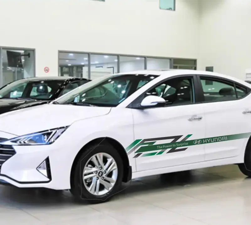 mẫu tem xe hyundai