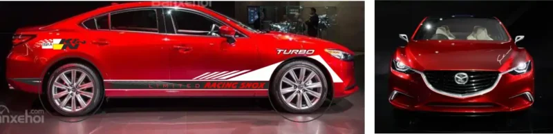mẫu tem xe mazda