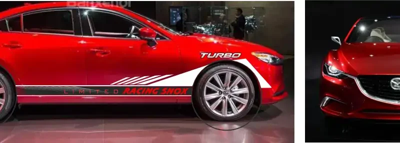 mẫu tem xe mazda
