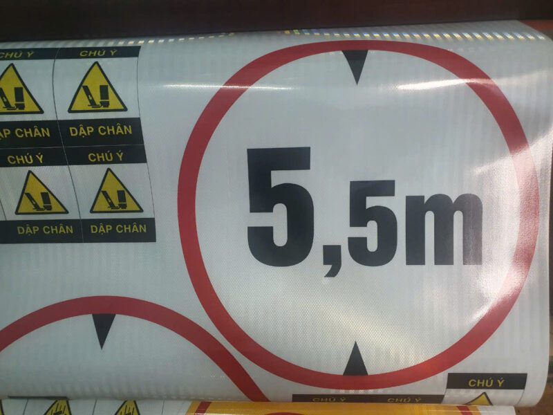 In decal phản quang 3M Biển Báo Giao Thông - Tem Xe