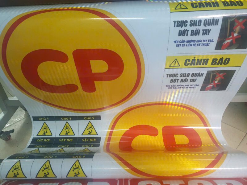 mẫu in decal phản quang CP