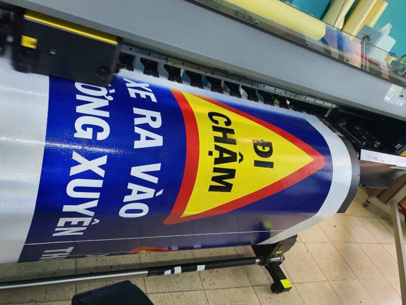 mẫu in decal phản quang 3D tổ ong