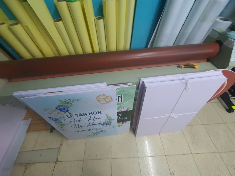 bảng tên đám cưới đã làm 4