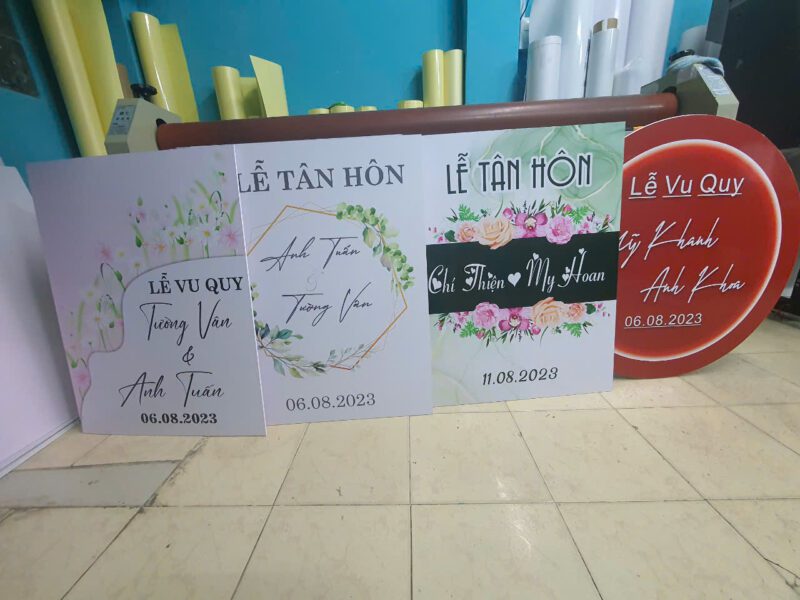 bảng tên đám cưới đã làm 6