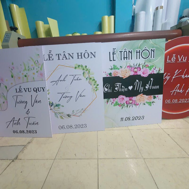 bảng tên đám cưới đã làm 6