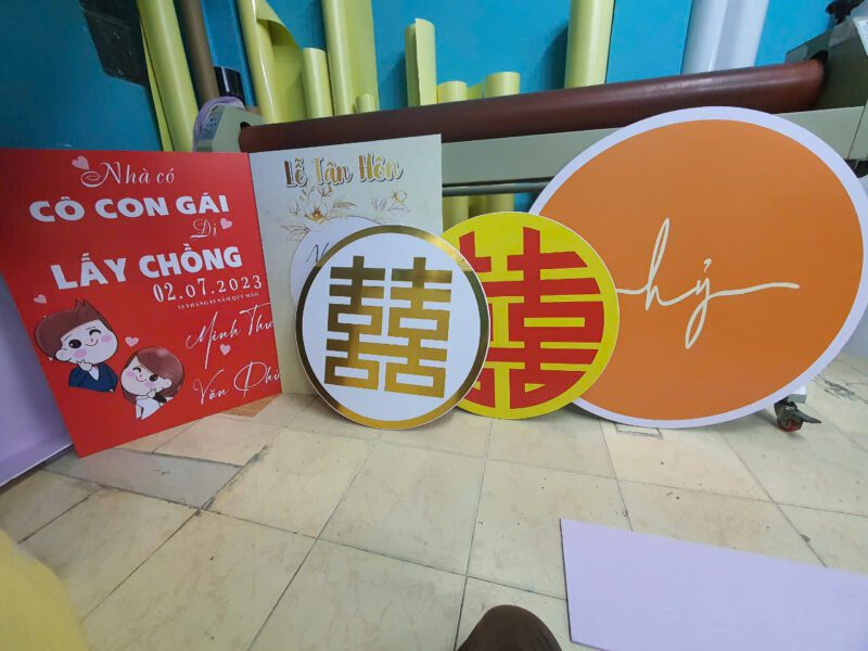 bảng tên đám cưới đã làm 8