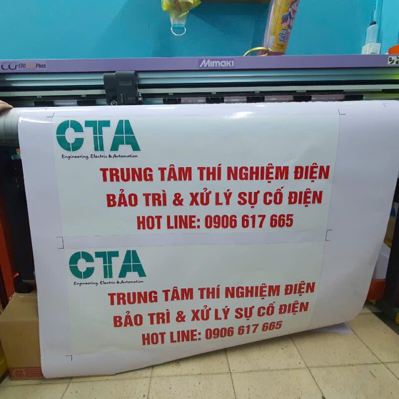 cắt bế decal có keo định vị